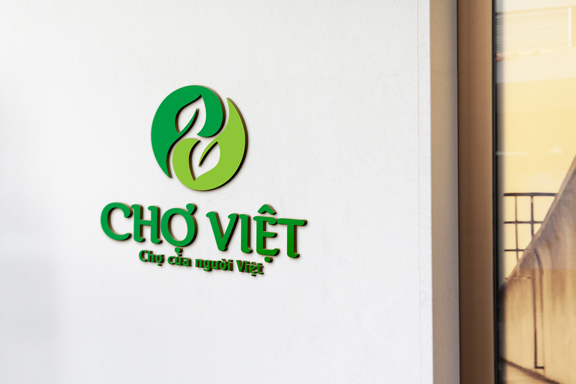 Thiết kế logo và bộ nhận diện văn phòng HTX Chợ Việt tại Hà Nội